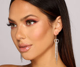Boucles d'oreilles à franges en strass Feelin' Glamorous